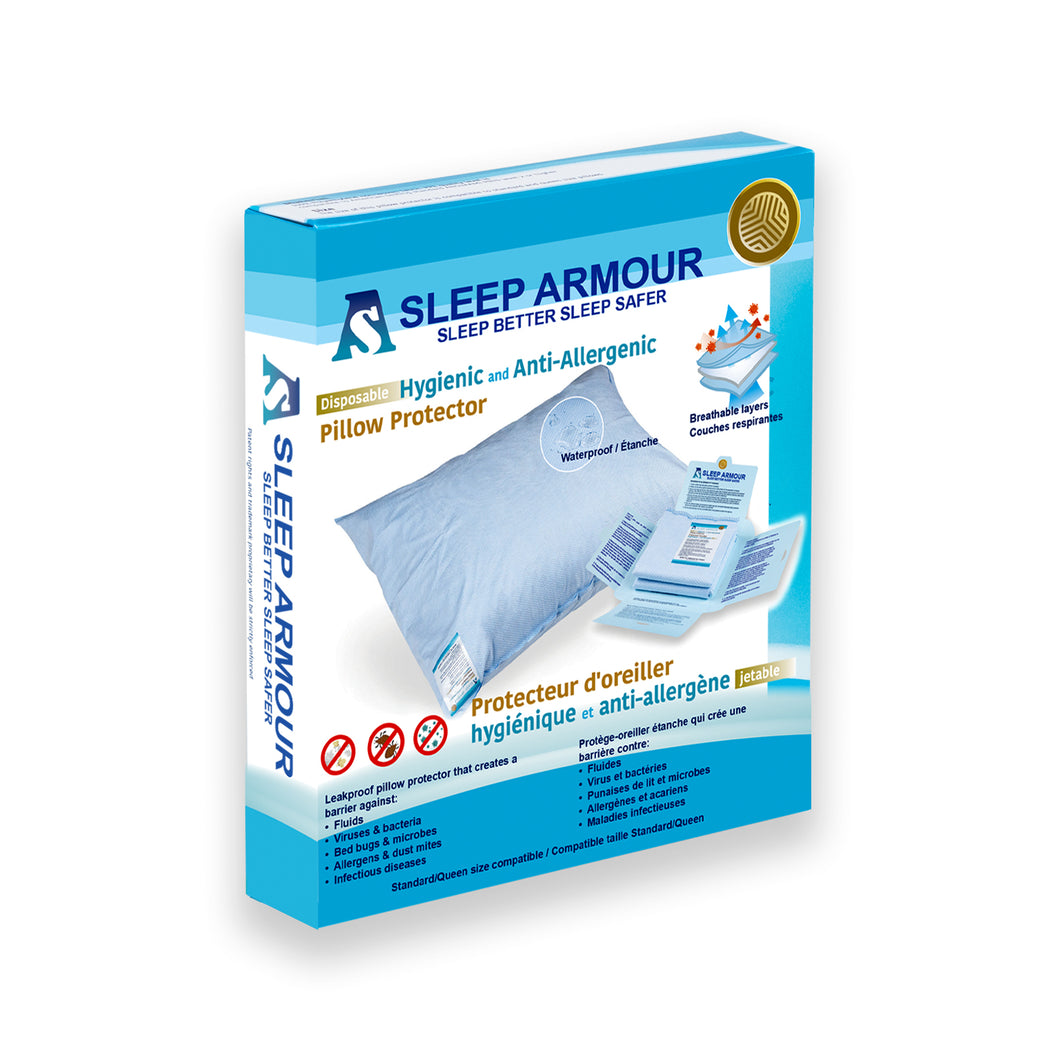 Sleep Armour Disposable Pillow Protector 1 unit individual pack
